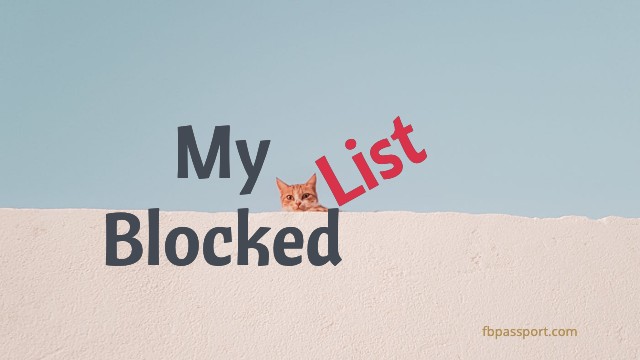 blocked facebook list