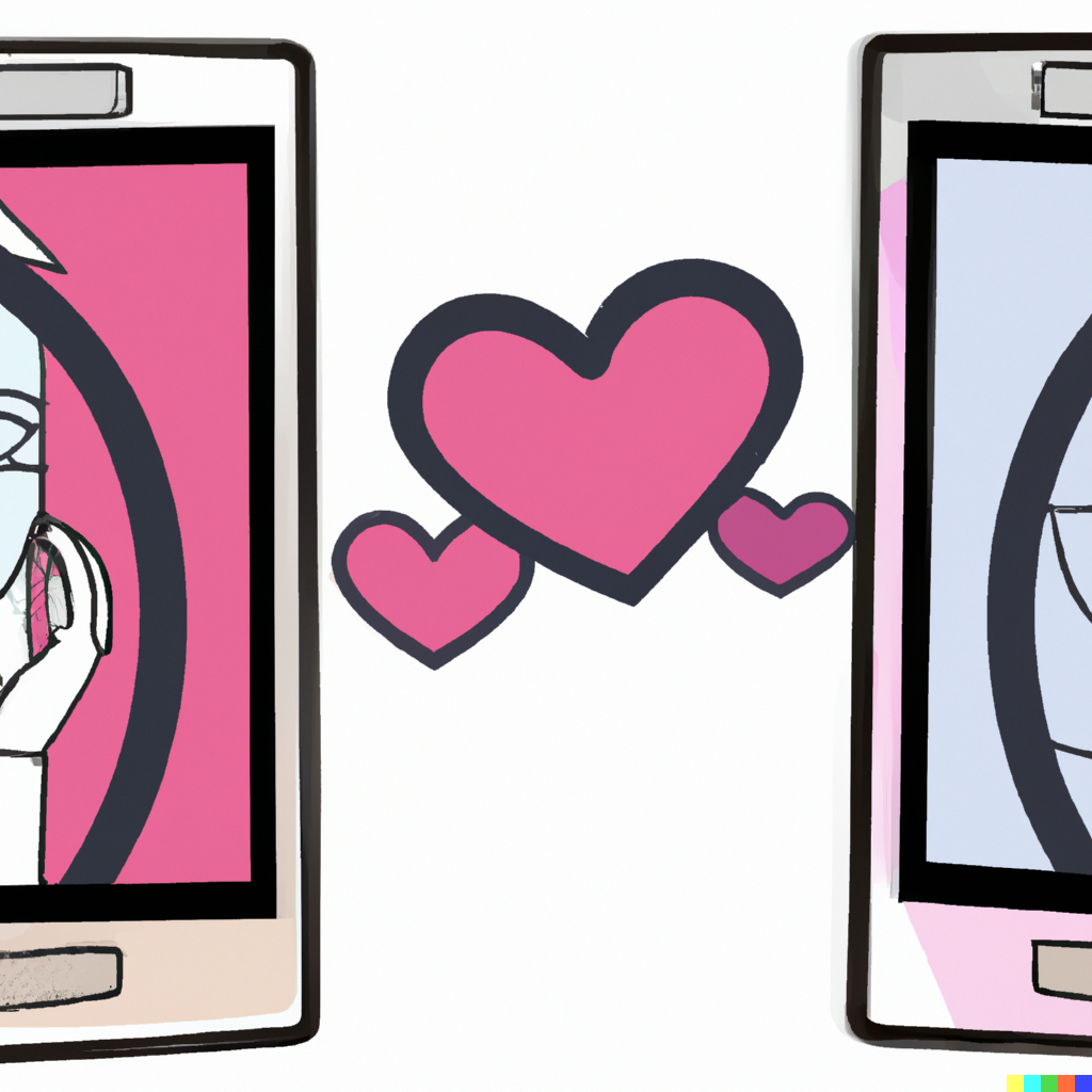 2 phones in love